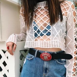 Cut Out Crop Sweater